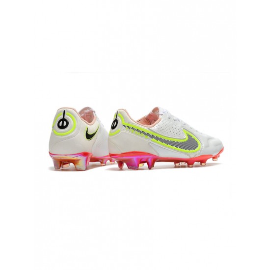 Nike Tiempo Legend Iv Elite FG White Black Bright Crimson Pink Blast Soccer Cleats