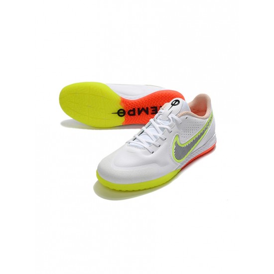 Nike Tiempo Legend Iv Elite IC White Black Bright Crimson Pink Blast Soccer Cleats