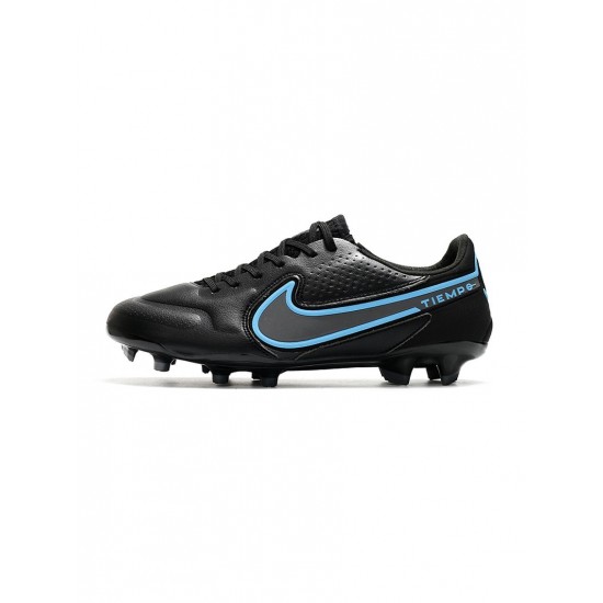 Nike Tiempo Legend Ix Elite FG Black Black Iron Grey Soccer Cleats