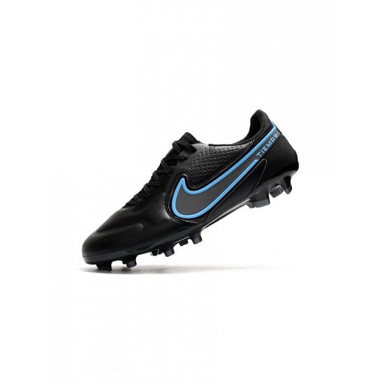 Nike Tiempo Legend Ix Elite FG Black Black Iron Grey Soccer Cleats