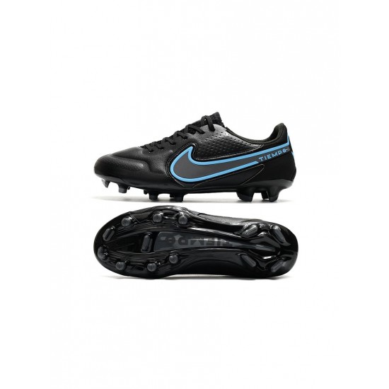 Nike Tiempo Legend Ix Elite FG Black Black Iron Grey Soccer Cleats