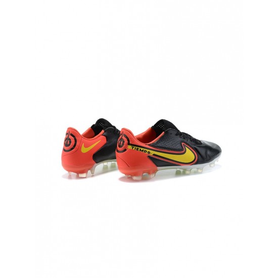 Nike Tiempo Legend Ix Elite FG Black Volt  Soccer Cleats