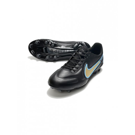 Nike Tiempo Legend Ix Elite FG Blue Black Gold  Soccer Cleats