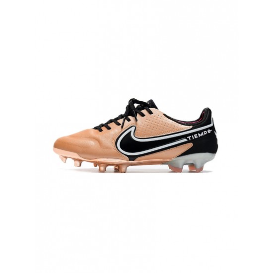 Nike Tiempo Legend Ix Elite FG Firm Ground Metallic Copper Black Soccer Cleats