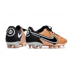 Nike Tiempo Legend Ix Elite FG Firm Ground Metallic Copper Black Soccer Cleats