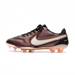 Nike Tiempo Legend Ix Elite FG Firm Ground Metallic Copper White Soccer Cleats