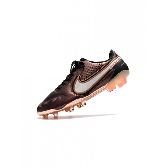 Nike Tiempo Legend Ix Elite FG Firm Ground Metallic Copper White Soccer Cleats