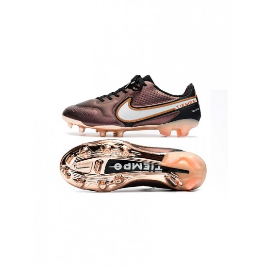 Nike Tiempo Legend Ix Elite FG Firm Ground Metallic Copper White Soccer Cleats