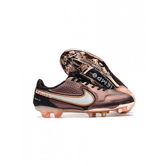 Nike Tiempo Legend Ix Elite FG Firm Ground Metallic Copper White Soccer Cleats