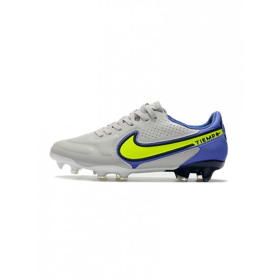 Nike Tiempo Legend Ixelite FG Grey Fog Sapphire Volt Soccer Cleats