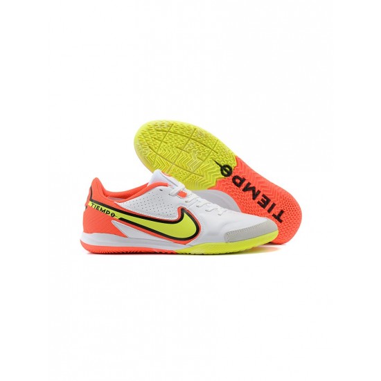 Nike Tiempo Legend Ix Elite IC White Volt Bright Crimson Soccer Cleats