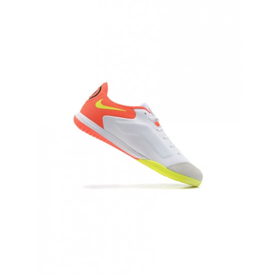 Nike Tiempo Legend Ix Elite IC White Volt Bright Crimson Soccer Cleats