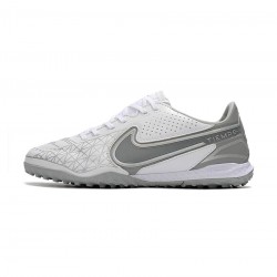 Nike Tiempo Legend Ix Elite TF Dazzling White Pure Wolf Grey Soccer Cleats