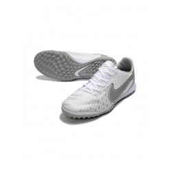 Nike Tiempo Legend Ix Elite TF Dazzling White Pure Wolf Grey Soccer Cleats