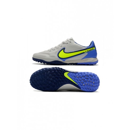 Nike Tiempo Legend Ix Elite TF Grey Fog Volt Sapphire Soccer Cleats