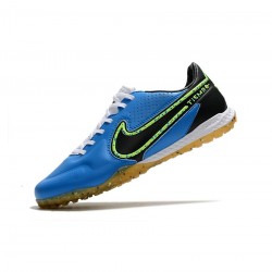 Nike Tiempo Legend Ix Elite TF Photo Blue Neon Yellow Black Soccer Cleats