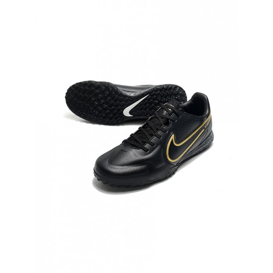 Nike Tiempo React Legend 9 Pro TF Shadow Black Metallic Dark Grey Anthracite Soccer Cleats