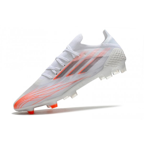 Adidas X Speedflow .1 FG Soccer Cleats White Orange