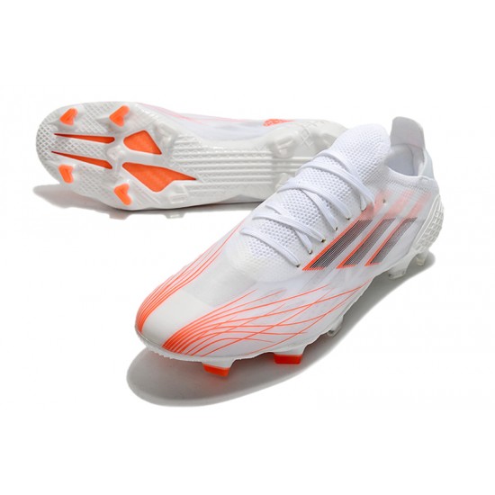 Adidas X Speedflow .1 FG Soccer Cleats White Orange