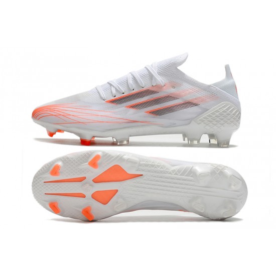 Adidas X Speedflow .1 FG Soccer Cleats White Orange