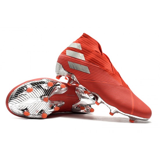 Adidas Nemeziz 19+ FG Red Silver 39-45