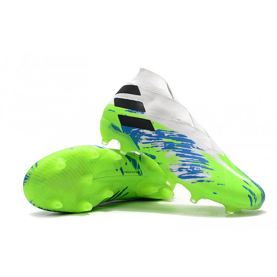 Adidas Nemeziz 19+ FG White Blue Green 39-45