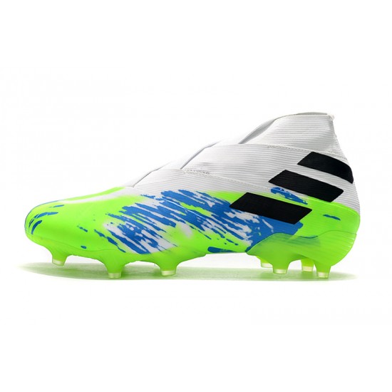 Adidas Nemeziz 19+ FG White Blue Green 39-45