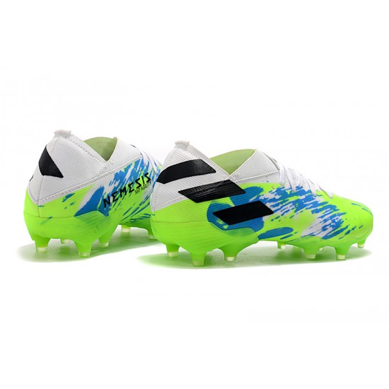 Adidas Nemeziz 19.1 FG White Blue Green 39-45