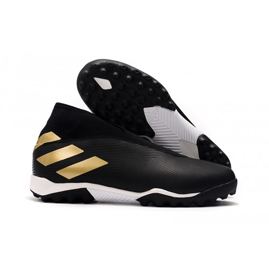 Adidas Nemeziz 19.3 Laceless TF Black Gold 39-45