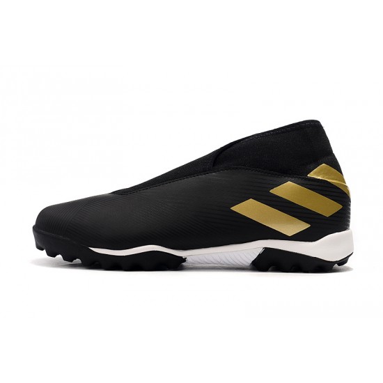 Adidas Nemeziz 19.3 Laceless TF Black Gold 39-45