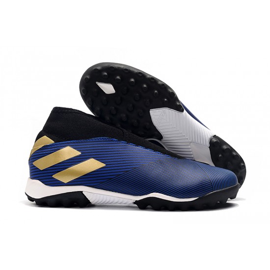 Adidas Nemeziz 19.3 Laceless TF Blue Black Gold 39-45