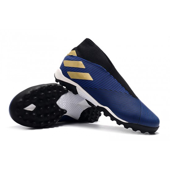 Adidas Nemeziz 19.3 Laceless TF Blue Black Gold 39-45