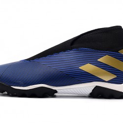 Adidas Nemeziz 19.3 Laceless TF Blue Black Gold 39-45