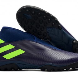 Adidas Nemeziz 19.3 Laceless TF Purple Green 39-45