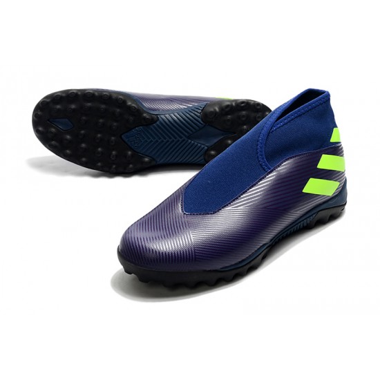 Adidas Nemeziz 19.3 Laceless TF Purple Green 39-45