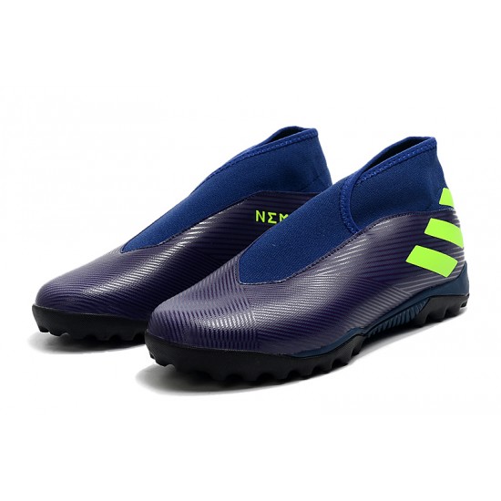 Adidas Nemeziz 19.3 Laceless TF Purple Green 39-45