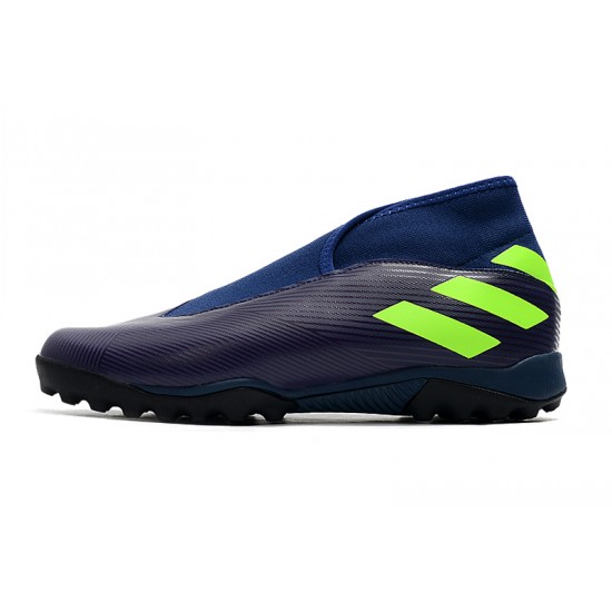 Adidas Nemeziz 19.3 Laceless TF Purple Green 39-45