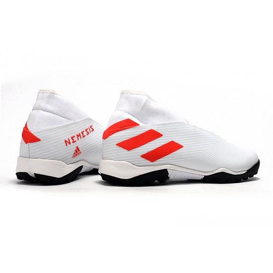 Adidas Nemeziz 19.3 Laceless TF White Orange 39-45