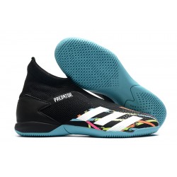 Adidas Predator 20.3 Laceless IN Black Blue White 39-45