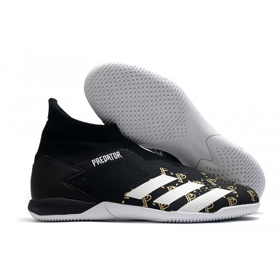 Adidas Predator 20.3 Laceless IN Black Gold White 39-45