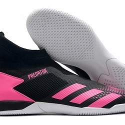 Adidas Predator 20.3 Laceless IN Black Pink 39-45