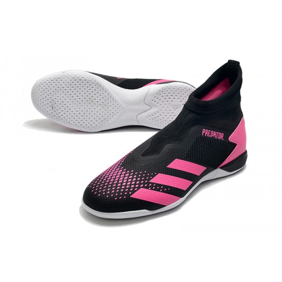 Adidas Predator 20.3 Laceless IN Black Pink 39-45