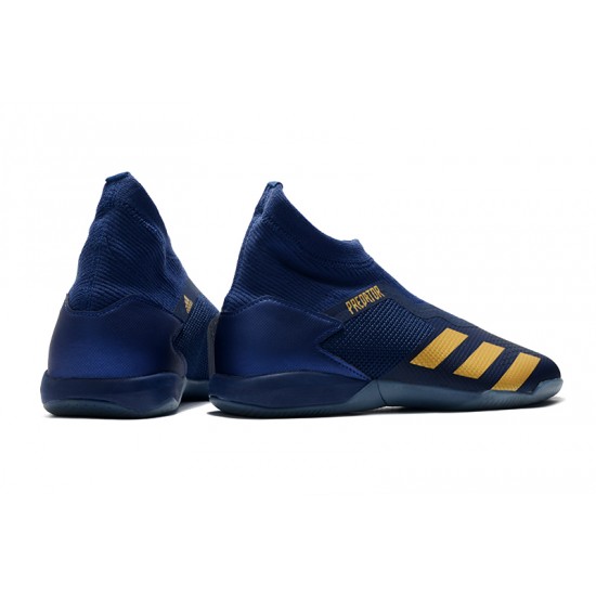 Adidas Predator 20.3 Laceless IN Blue Gold 39-45