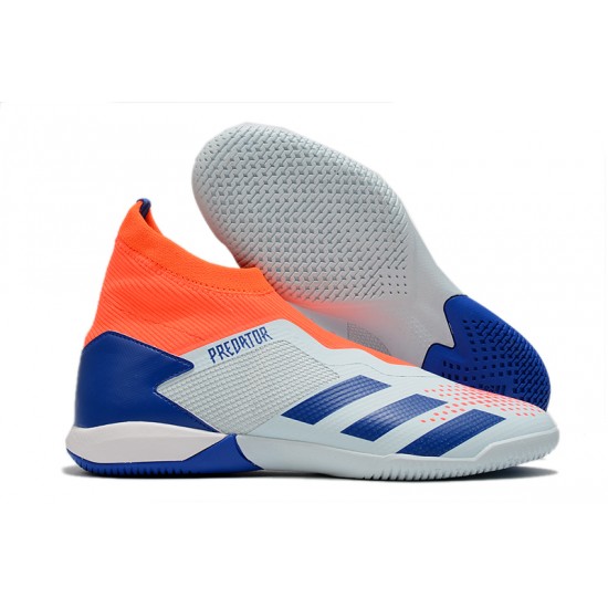 Adidas Predator 20.3 Laceless IN Blue Orange White 39-45