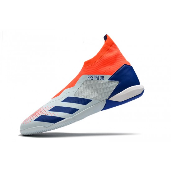 Adidas Predator 20.3 Laceless IN Blue Orange White 39-45