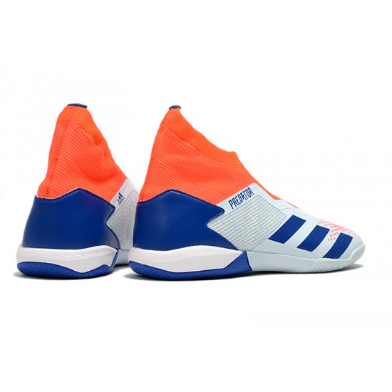 Adidas Predator 20.3 Laceless IN Blue Orange White 39-45