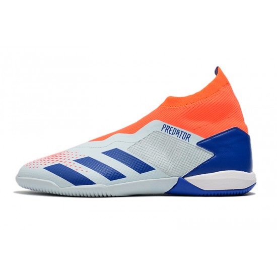 Adidas Predator 20.3 Laceless IN Blue Orange White 39-45