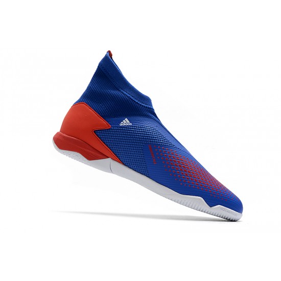 Adidas Predator 20.3 Laceless IN Blue Red White 39-45