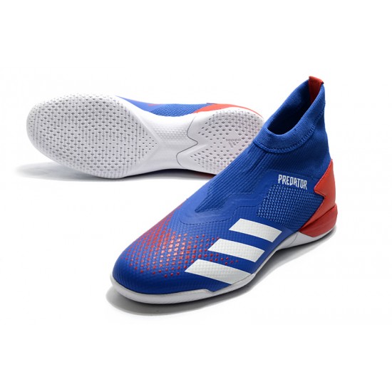 Adidas Predator 20.3 Laceless IN Blue Red White 39-45