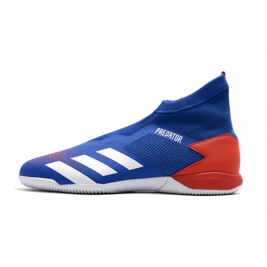 Adidas Predator 20.3 Laceless IN Blue Red White 39-45